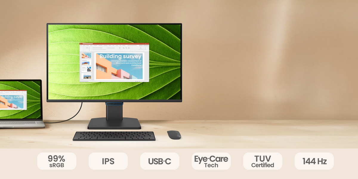BenQ GW2490C ev ofis monitörü önden görünüm